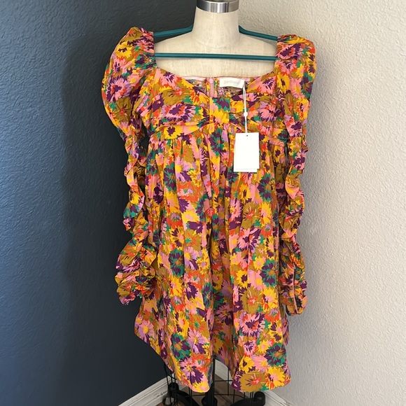 SOLD 💔Zimmermann Violet Front-Twist Detailed Mini - Picture 4 of 6